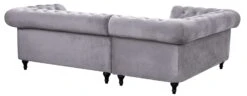 Habitat Chesterfield Right Hand Corner Sofa-Light Grey -Habitat Furni Sales 4468916 R Z005A