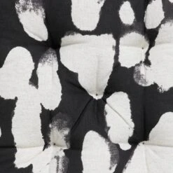 Habitat Ink Print Pack Of 2 Seat Cushions - White And Black -Habitat Furni Sales 4497516 R B001