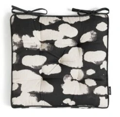 Habitat Ink Print Pack Of 2 Seat Cushions - White And Black -Habitat Furni Sales 4497516 R Z003A