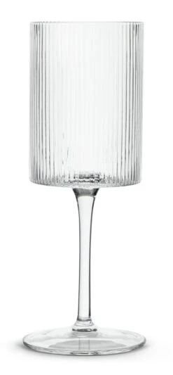 Habitat Ribbed Set Of 4 Wine Glasses -Habitat Furni Sales 4525392 R Z002A