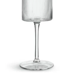 Habitat Ribbed Set Of 4 Wine Glasses -Habitat Furni Sales 4525392 R Z004A