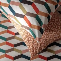 Habitat Geometric ZigZag Multicolour Bedding Set - Single -Habitat Furni Sales 4529257 R Z002C