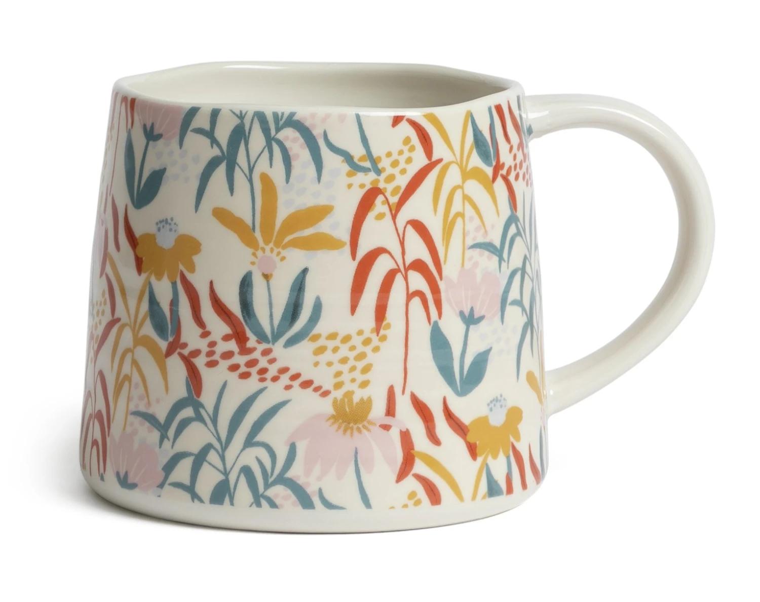 Habitat Floral Ripple Set of 4 Mugs Habitat Floral Ripple Set Of 4 Mugs -Habitat Furni Sales 4544421 R Z002A