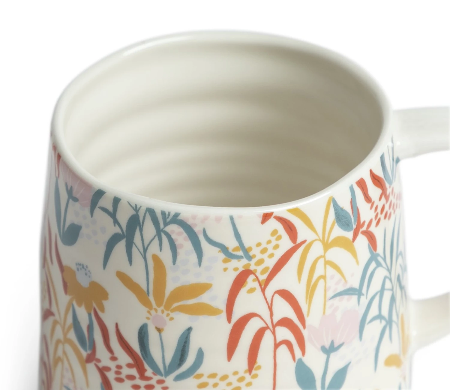 Habitat Floral Ripple Set of 4 Mugs Habitat Floral Ripple Set Of 4 Mugs -Habitat Furni Sales 4544421 R Z004A