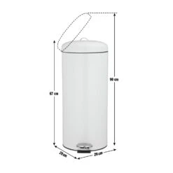 Habitat 30 Litre Round Kitchen Pedal Bin - Matt Cream -Habitat Furni Sales 4544483 R Z020A
