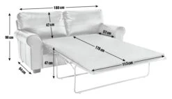 Habitat Salisbury 2 Seater Leather Sofa Bed - Tan -Habitat Furni Sales 4551081 R E001