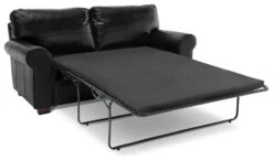 Habitat Salisbury 2 Seater Leather Sofa Bed - Black -Habitat Furni Sales 4552121 R Z002A