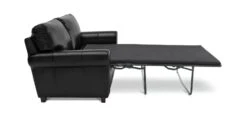 Habitat Salisbury 2 Seater Leather Sofa Bed - Black -Habitat Furni Sales 4552121 R Z004A