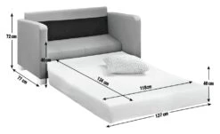 Habitat Lucy 2 Seater Fabric Sofa Bed - Grey 3 Habitat Lucy 2 Seater Fabric Sofa Bed - Grey -Habitat Furni Sales 4627001 R E001