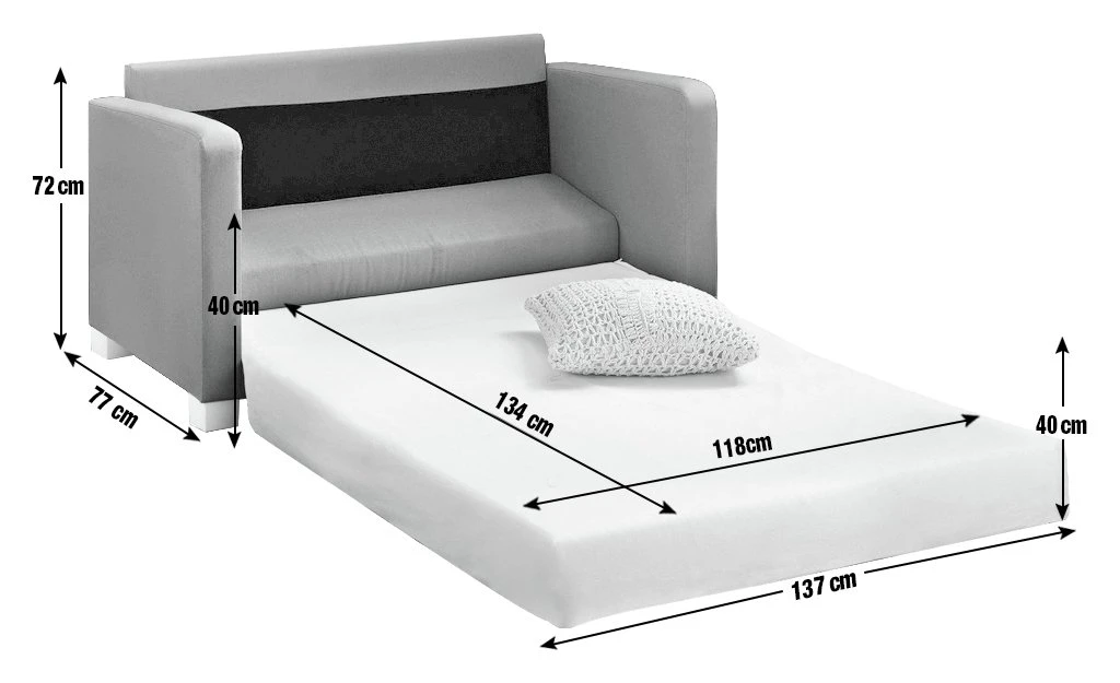 Habitat Lucy 2 Seater Fabric Sofa Bed - Grey Habitat Lucy 2 Seater Fabric Sofa Bed - Grey -Habitat Furni Sales 4627001 R E001