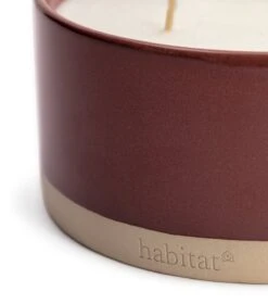 Habitat Large Ceramic Candle - Patchouli & Plum -Habitat Furni Sales 4638911 R Z003A