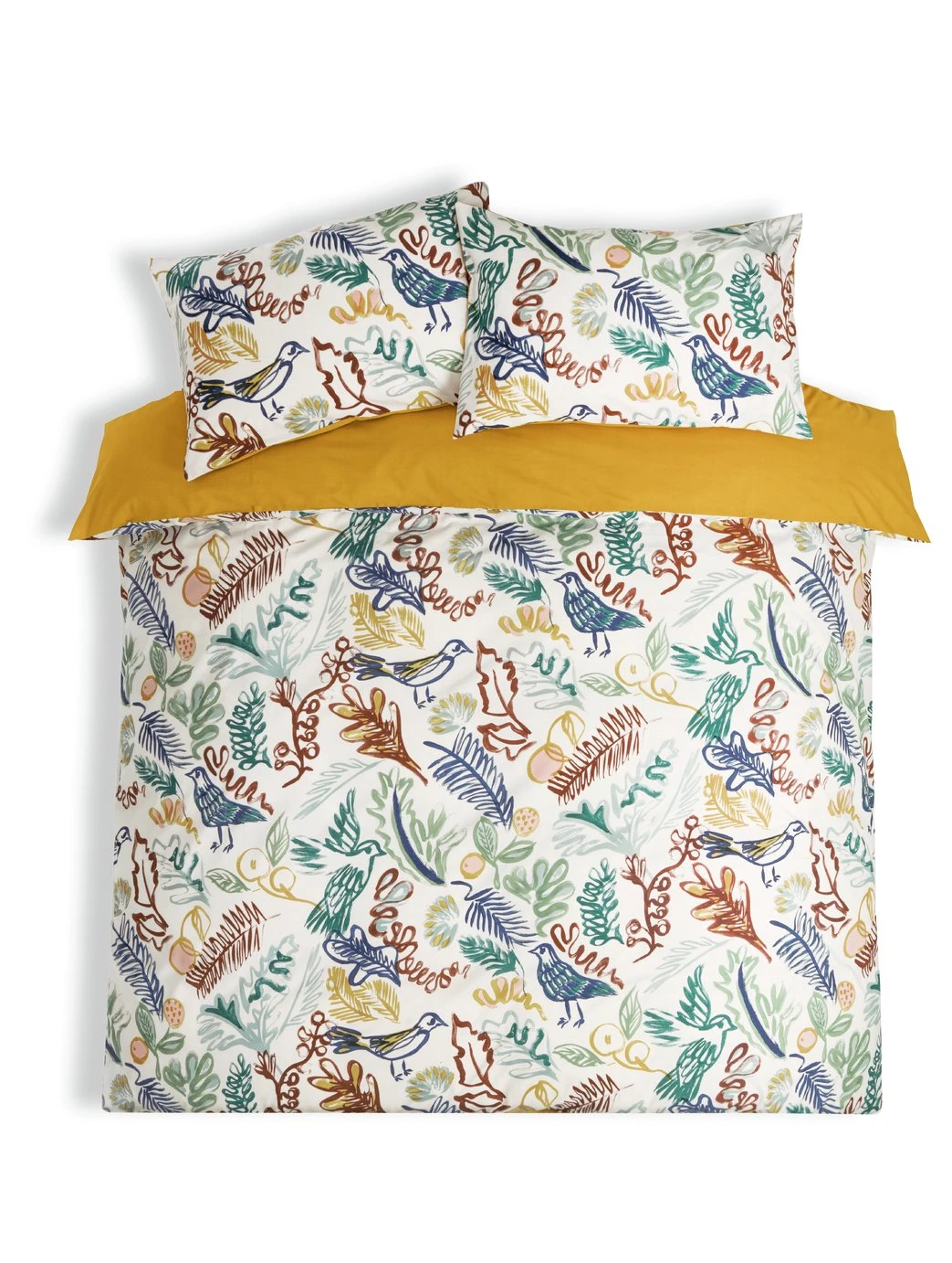 Habitat Artisan Bird Print Multicolor Bedding Set - Single Habitat Artisan Bird Print Multicolor Bedding Set - Single -Habitat Furni Sales 4662231 R Z002A
