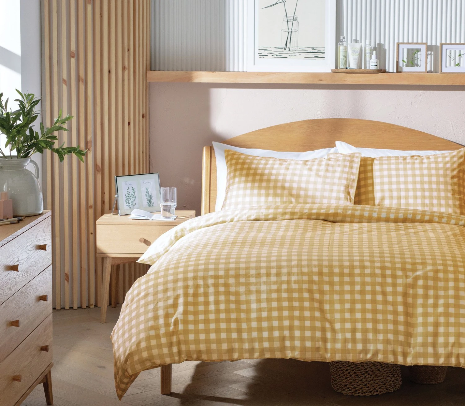 Habitat Herbalist Plain Gingham Yellow Bedding Set - Single Habitat Herbalist Plain Gingham Yellow Bedding Set - Single -Habitat Furni Sales 4663560 R Z001A