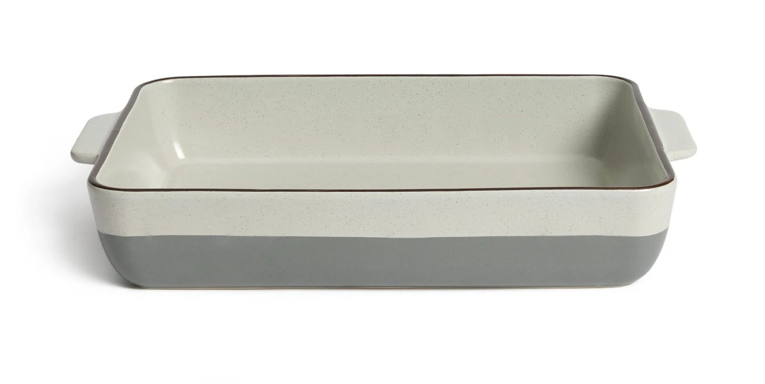 Habitat Speckle 36cm Large Ceramic Roasting Tin Habitat Speckle 36cm Large Ceramic Roasting Tin -Habitat Furni Sales 4746690 R Z003A