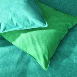 Habitat Emerald Cotton Textured Green Bedding Set - Single -Habitat Furni Sales 4887432 R Z003A