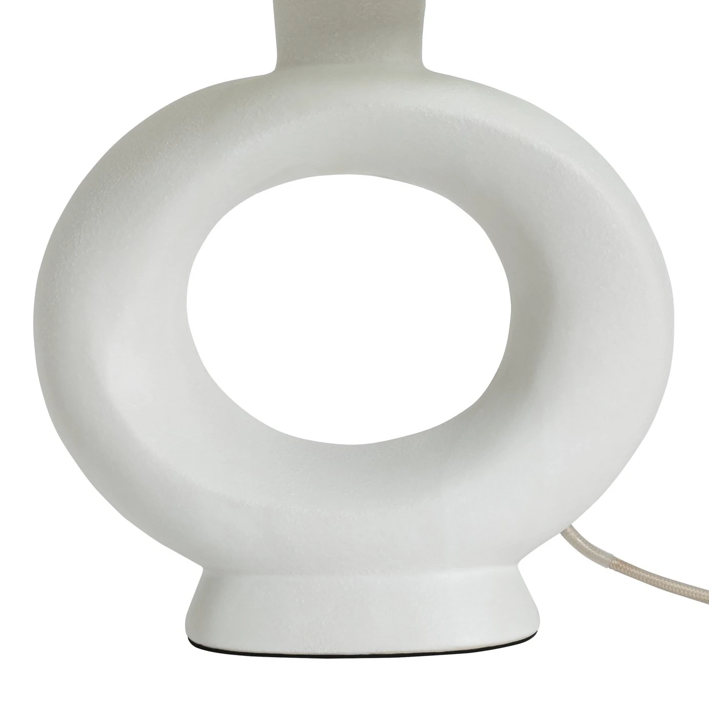Habitat Nels Large Circle Ceramic Table Lamp - White & Beige Habitat Nels Large Circle Ceramic Table Lamp - White & Beige -Habitat Furni Sales 5022887 R Z004A