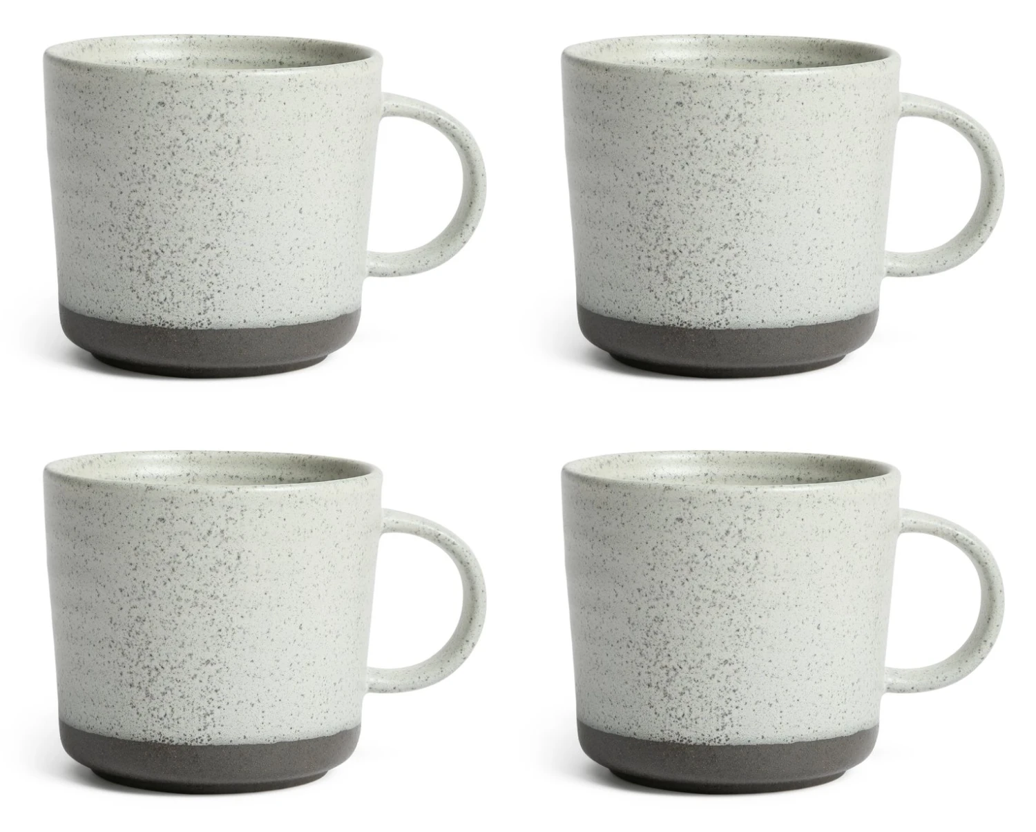 Habitat Textured Ripple Set of 4 Mugs - Neutral Habitat Textured Ripple Set Of 4 Mugs - Neutral -Habitat Furni Sales 5642171 R Z001A