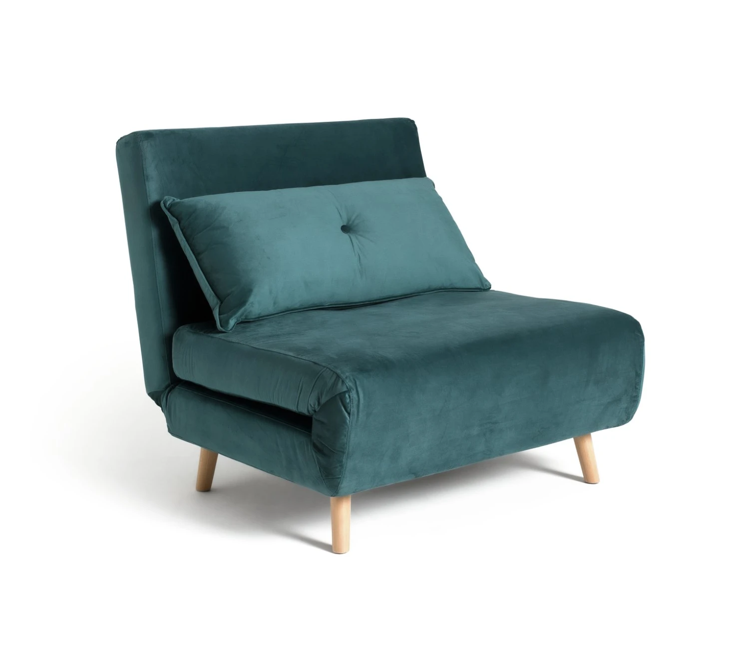 Habitat Roma Single Velvet Chairbed - Teal Habitat Roma Single Velvet Chairbed - Teal -Habitat Furni Sales 5828108 R Z001A
