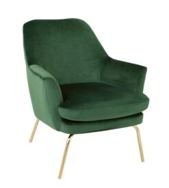 Habitat Celine Velvet Accent Chair - Green -Habitat Furni Sales 5828476 R Z004A
