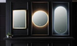 Habitat Rectangle Backlight LED Mirror - Black -Habitat Furni Sales 6025601 R Z003C