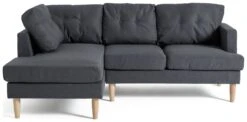 Habitat Joshua Left Hand Corner Chaise Sofa - Charcoal 3 Habitat Joshua Left Hand Corner Chaise Sofa - Charcoal -Habitat Furni Sales 6089647 R Z002A