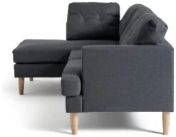 Habitat Joshua Left Hand Corner Chaise Sofa - Charcoal 4 Habitat Joshua Left Hand Corner Chaise Sofa - Charcoal -Habitat Furni Sales 6089647 R Z003A
