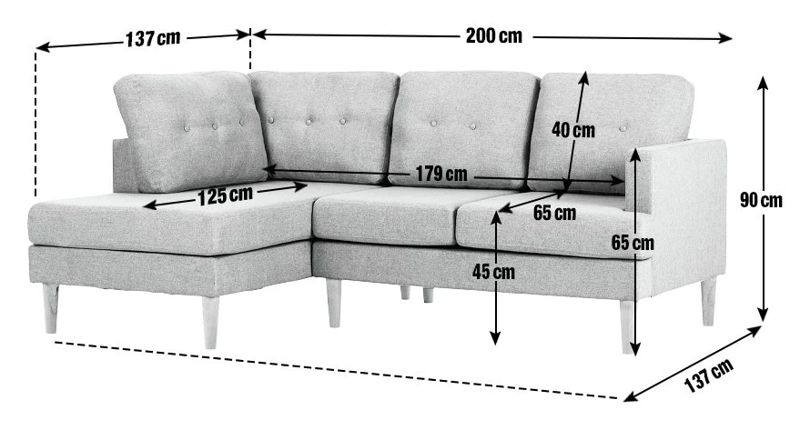 Habitat Joshua Left Hand Corner Chaise Sofa - Charcoal Habitat Joshua Left Hand Corner Chaise Sofa - Charcoal -Habitat Furni Sales 6089647 R Z020A