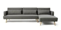 Habitat Andy Right Corner Fabric Clic Clac Sofa Bed - Grey -Habitat Furni Sales 6132941 R Z002A