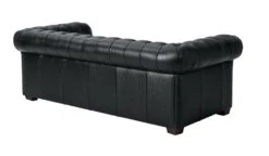 Habitat Chesterfield Leather 3 Seater Sofa - Black -Habitat Furni Sales 6227777 R Z002A