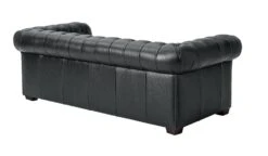 Habitat Chesterfield Leather 3 Seater Sofa - Black -Habitat Furni Sales 6227777 R Z003A