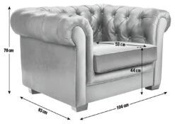 Habitat Chesterfield Leather Armchair - Walnut -Habitat Furni Sales 6228367 R Z020A