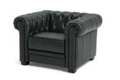 Habitat Chesterfield Leather Armchair - Black 2 Habitat Chesterfield Leather Armchair - Black -Habitat Furni Sales 6250988 R Z002A