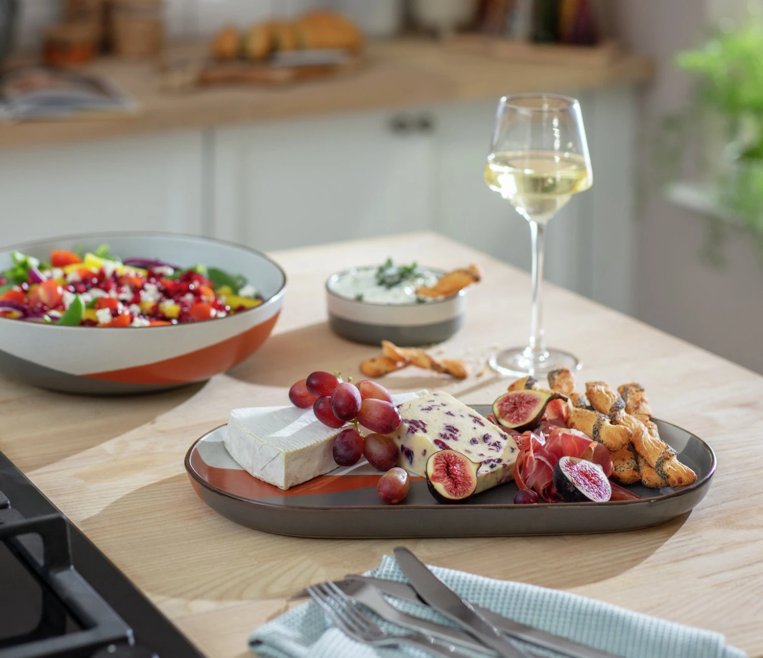 Habitat Dipped Speckle Stoneware Serving Platter Habitat Dipped Speckle Stoneware Serving Platter -Habitat Furni Sales 6824101 R Z001C