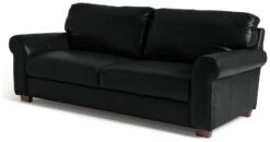 Habitat Salisbury Leather 4 Seater Sofa - Black -Habitat Furni Sales 6872744 R Z002A