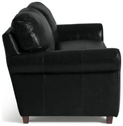 Habitat Salisbury Leather 4 Seater Sofa - Black -Habitat Furni Sales 6872744 R Z004A