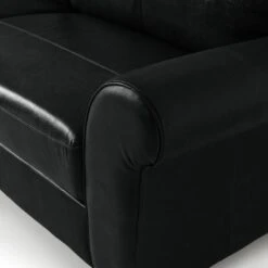 Habitat Salisbury Leather 4 Seater Sofa - Black -Habitat Furni Sales 6872744 R Z006A