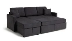 Habitat Reagan Left Corner Chaise Sofa Bed - Charcoal -Habitat Furni Sales 6980038 R Z007A