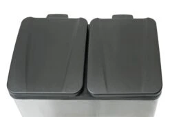 Habitat 55 Litre 2 Compartment Recycling Bin - Steel -Habitat Furni Sales 7007068 R Z003A