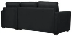 Habitat Reagan Corner Chaise Faux Leather Sofa Bed - Black -Habitat Furni Sales 7067668 R Z004A