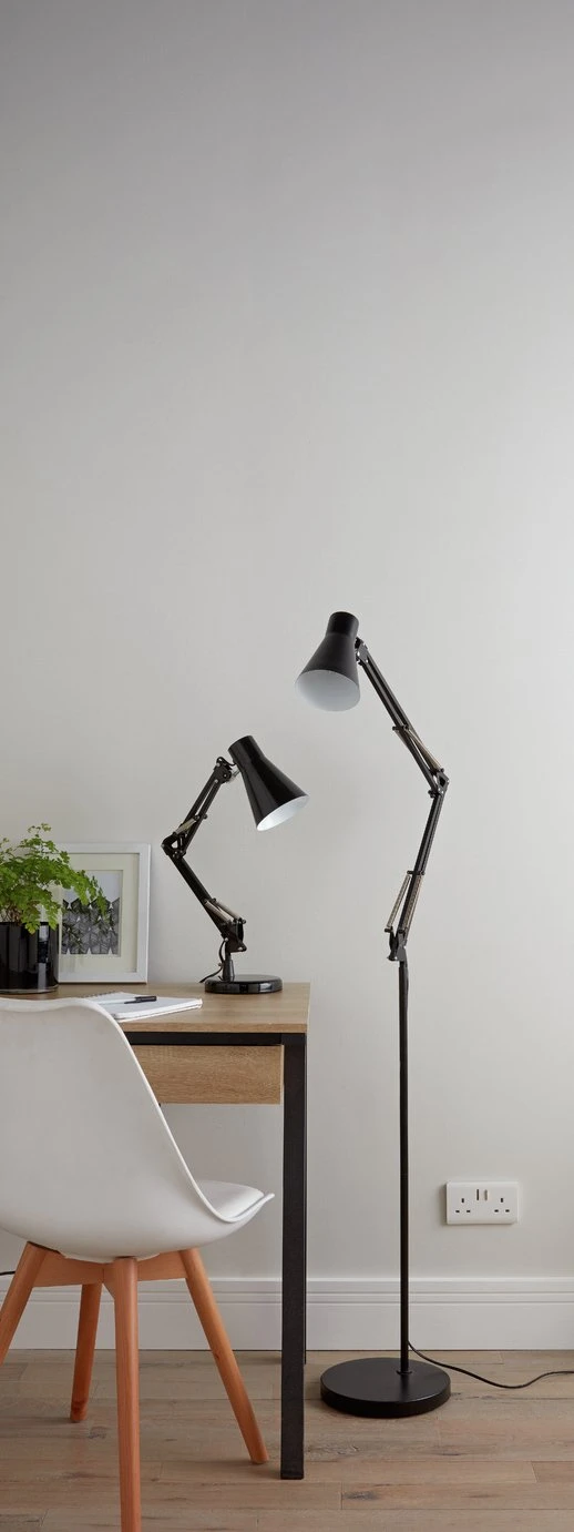 Habitat Swing Arm Desk Lamp - Matt Black Habitat Swing Arm Desk Lamp - Matt Black -Habitat Furni Sales 7073841 R Z008C