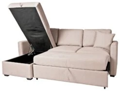 Habitat Reagan Left Corner Chaise Sofa Bed - Natural -Habitat Furni Sales 7118847 R Z002A