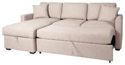 Habitat Reagan Left Corner Chaise Sofa Bed - Natural -Habitat Furni Sales 7118847 R Z003A