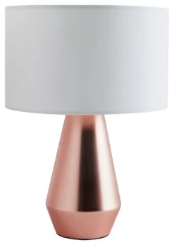 Habitat Maya Pair Of Touch Table Lamps - Copper & Cream 2 Habitat Maya Pair Of Touch Table Lamps - Copper & Cream -Habitat Furni Sales 7157097 R Z006A
