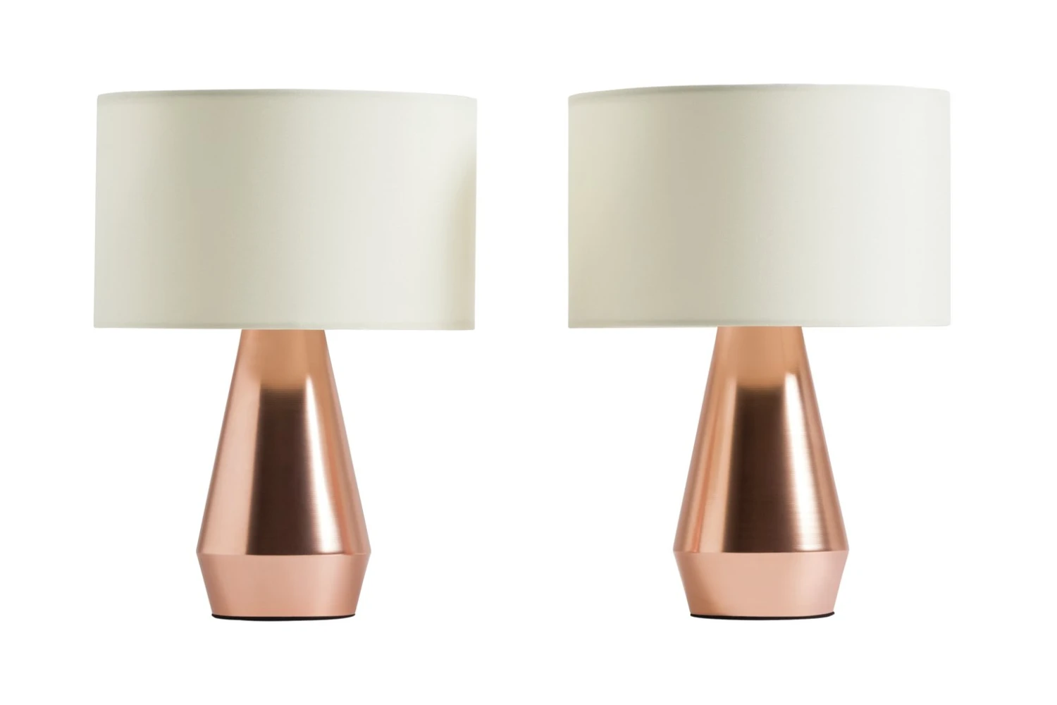 Habitat Maya Pair of Touch Table Lamps - Copper & Cream Habitat Maya Pair Of Touch Table Lamps - Copper & Cream -Habitat Furni Sales 7157097 R Z007A