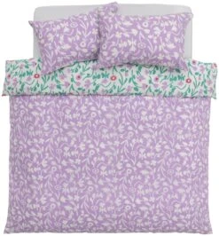 Habitat 180TC Floral Green & Pink Bedding Set - Single -Habitat Furni Sales 7161038 R Z004A