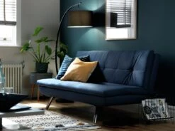 Habitat Nolan Fabric Clic Clac Sofa Bed - Denim Blue -Habitat Furni Sales 7199787 R Z002C