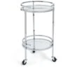 Habitat Chrome And Glass Drinks Trolley