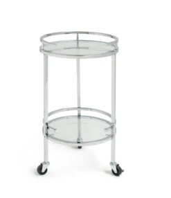 Habitat Chrome And Glass Drinks Trolley -Habitat Furni Sales 7312966 R Z002A