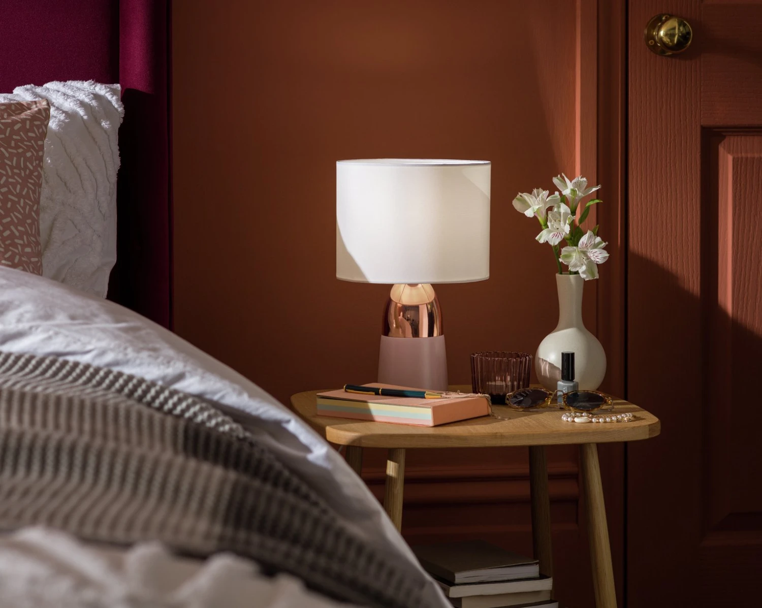 Habitat Duno Touch Table Lamp - Copper & Pink Habitat Duno Touch Table Lamp - Copper & Pink -Habitat Furni Sales 7644191 R Z002C