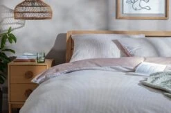 Habitat Retreat Striped Blush & White Bedding Set - Single 2 Habitat Retreat Striped Blush & White Bedding Set - Single -Habitat Furni Sales 7697124 R Z003C